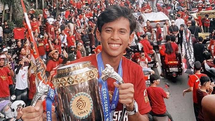 Pemain PSM Makassar Ricky Pratama.
