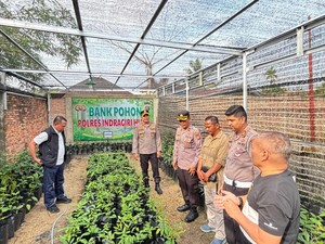 Dukung Green Policing, Polres Inhu Riau Luncurkan Bank Pohon