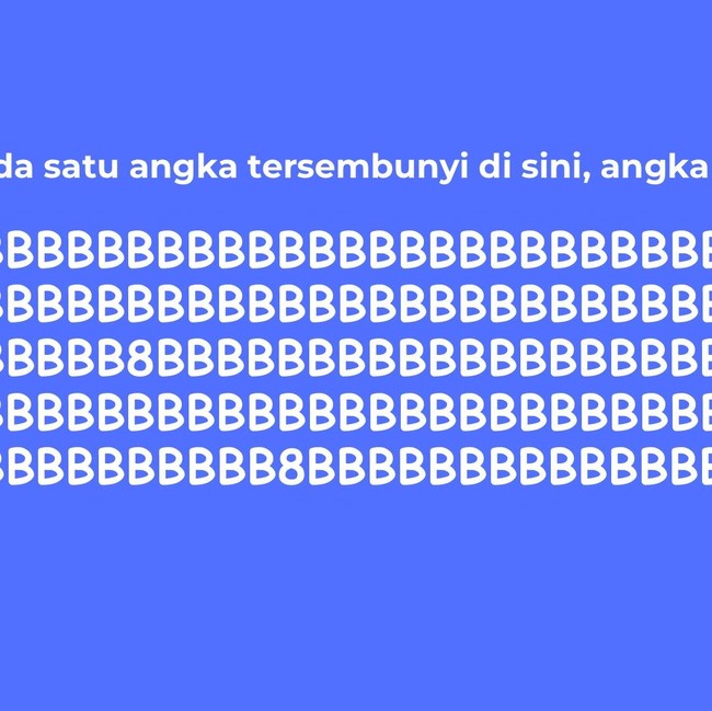 Butuh Mata Super Jeli! Bisakah Temukan Angka yang Berbeda?
