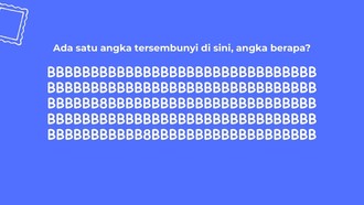 Butuh Mata Super Jeli! Bisakah Temukan Angka yang Berbeda?