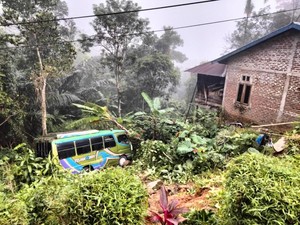 Bus Terjun ke Jurang Jalan Trans Flores Manggarai Barat, 3 Penumpang Terluka
