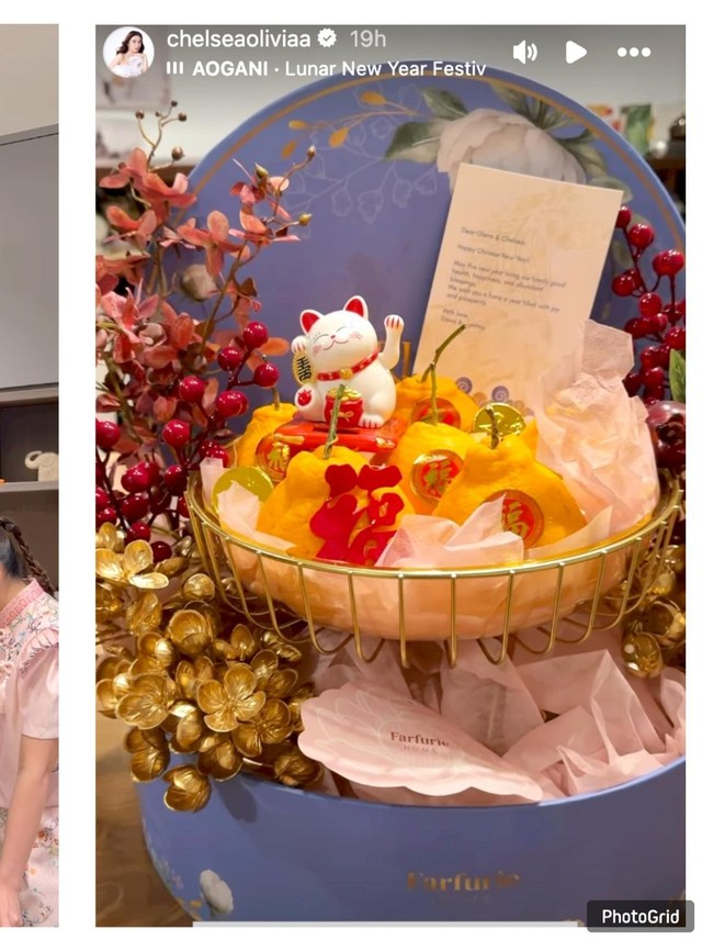 Chelsea Olivia dan Glenn Alinskie Nikmati Yusheng hingga Dikirimi Buah Imlek