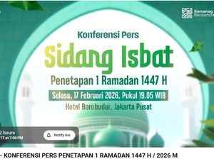 7 Link Streaming Hasil Sidang Isbat 1 Ramadan 2026, Pantau Segera di Sini!