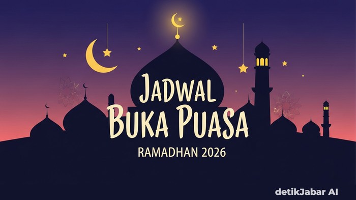 Ilustrasi Jadwal Buka Puasa di Cimahi dan Bandung Barat Ramadhan 2026. (Foto: Gemini AI)