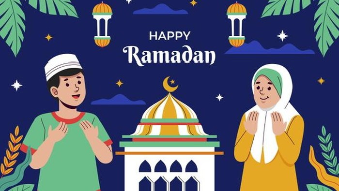 50 gambar tema Ramadan 2026 yang simple, ceria, dan berwarna