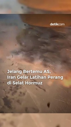 Video: Iran Latihan Perang di Selat Hormuz Jelang Ketemu AS