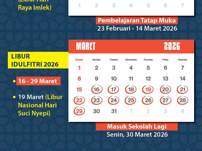 Jadwal Libur Sekolah Selama Ramadan-Lebaran 2026