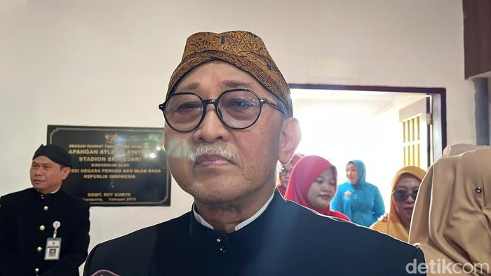 KGPH Panembahan Agung Tedjowulan ditemui di Stadion Sriwedari, Selasa (17/2/2026)