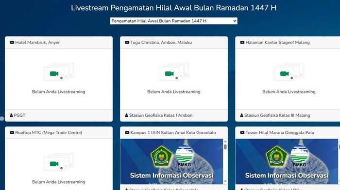 Link Pemantauan Hilal 1 Ramadan 1447 H