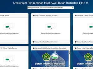 Link Pemantauan Hilal 1 Ramadan 1447 H/2026 dan Pengumuman Sidang Isbat