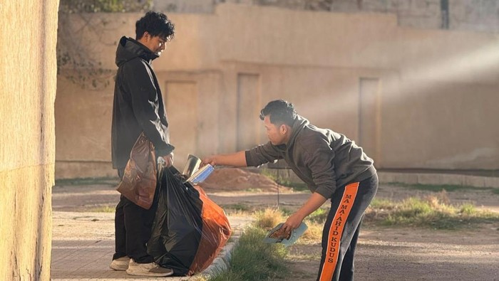 Mahasiswa Muhammadiyah di Zliten, Libya menggelar bersih lingkungan dan senam bersama menyambut Ramadan, Jumat (13/2/2026).