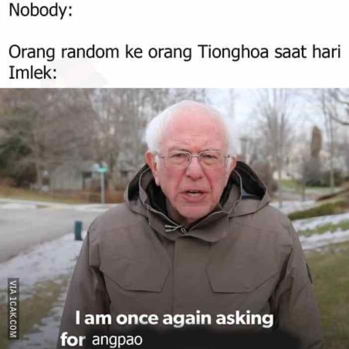 Meme Angpao: Daripada Nanya Kapan Kawin, Mending Tanya Nomor Rekening