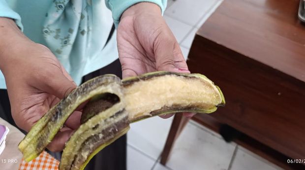 Menu makanan MBG yang kurang layak konsumsi Menu makanan MBG di Jombang kurang layak konsumsi