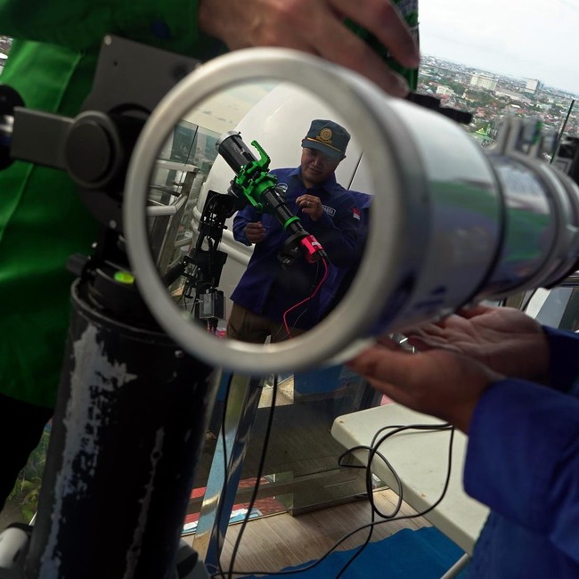 Pemantauan Hilal Ramadan 1447 H di Observatorium Makassar