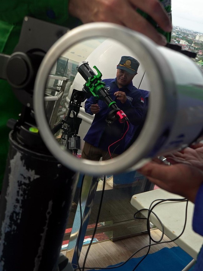 Pemantauan Hilal Ramadan 1447 H di Observatorium Makassar