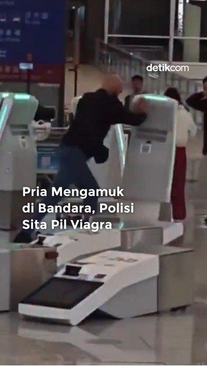 Video Heboh Pria Ngamuk di Bandara, Polisi Sita Pil Viagra
