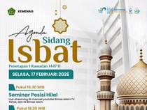 Jadwal Pemantauan Hilal Awal Ramadhan 2026 beserta Link Live Streaming-nya