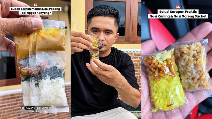 Viral Tren Nasi Sachet yang Minimalis, Ternyata Begini Ide Awalnya