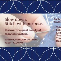 Belajar Motif Bordir Ala Jepang yang Filosofis di Workshop Japanese Sashiko