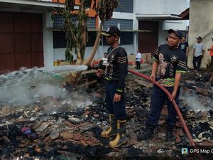 Ditinggal Salat ke Masjid, Rumah Warga Andong Boyolali Ludes Terbakar