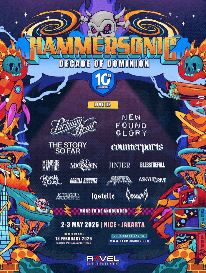 Siap-siap war tiket Hammersonic 2026. Banyak band-band keren nungguin nih.
