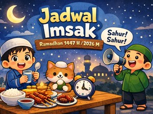 Catat Jadwal Imsak di Palembang dan Sekitarnya, Sabtu 7 Maret 2026