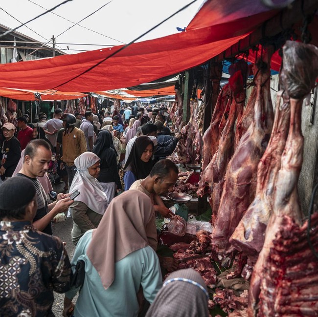 Jelang Ramadan, Tradisi Meugang Ramaikan Pasar Inpres Lhokseumawe