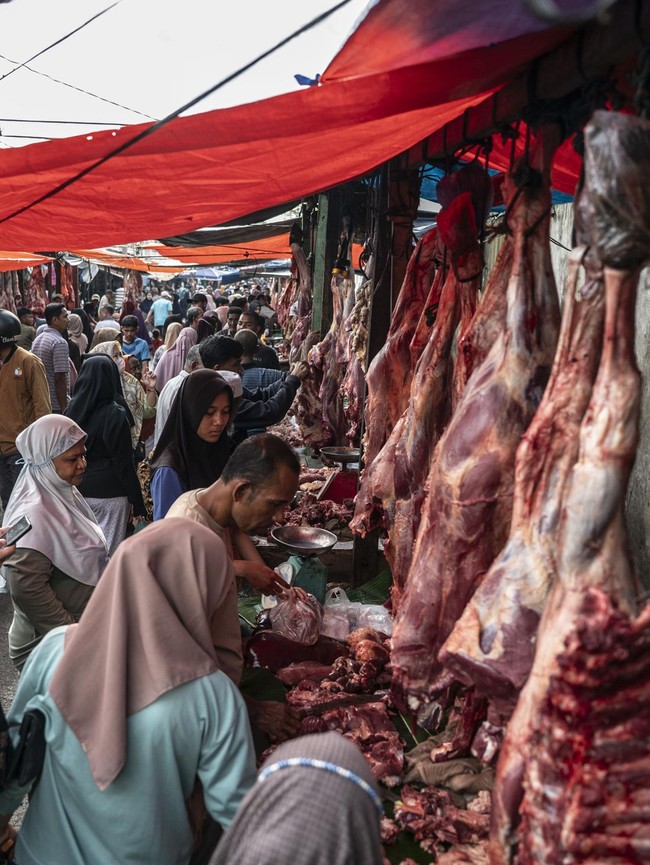 Jelang Ramadan, Tradisi Meugang Ramaikan Pasar Inpres Lhokseumawe