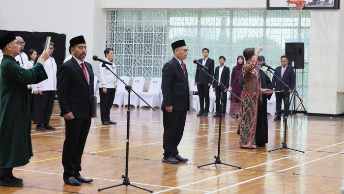 Ketua KPK Setyo Budiyanto melantik tiga pejabat pimpinan tinggi madya