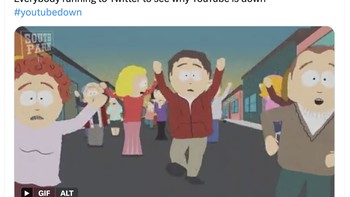 Ramai-ramai ke X, dulunya Twitter, untuk memastikan YouTube apakah benar down. Foto: X.com