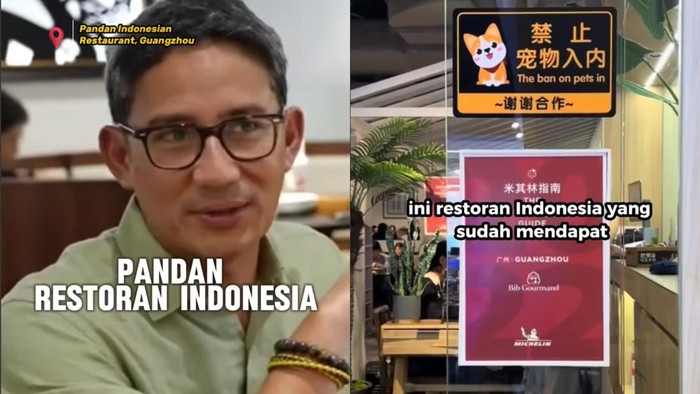 Sandiaga Uno Cicipi Restoran Indonesia Peraih Michelin Guide di Guangzhou