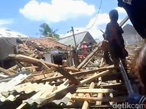 Geger Ledakan Dahsyat Hancurkan Sejumlah Rumah di Situbondo