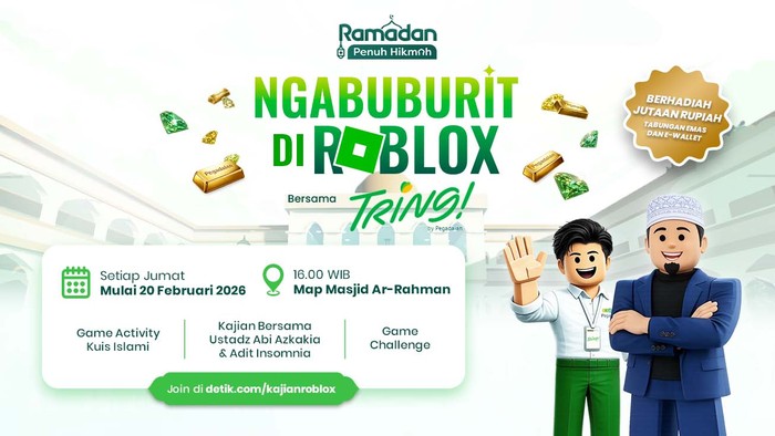 Ramadan Makin Seru, Kajian di Dunia Roblox Bersama Pegadaian