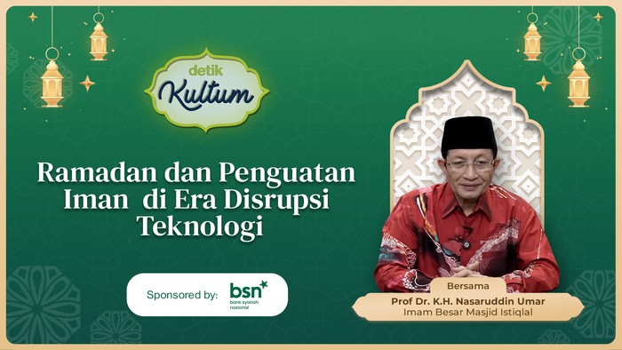 detikKultum Prof Nasaruddin Umar Eps 23, Jumat (13/3/2026).