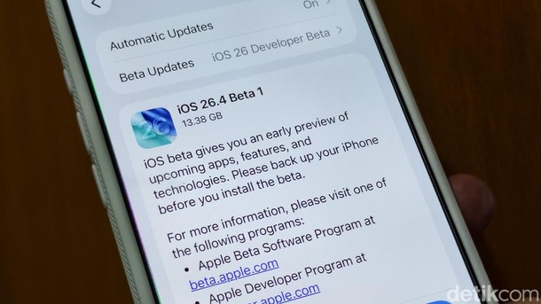 iOS 26.4 Beta 1 Rilis, Ini Fitur Baru iPhone yang Segera Hadir