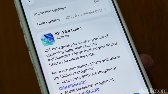 iOS 26.4 Beta 1
