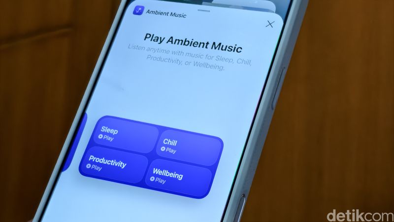 Widget Ambient Music di iOS 26.4