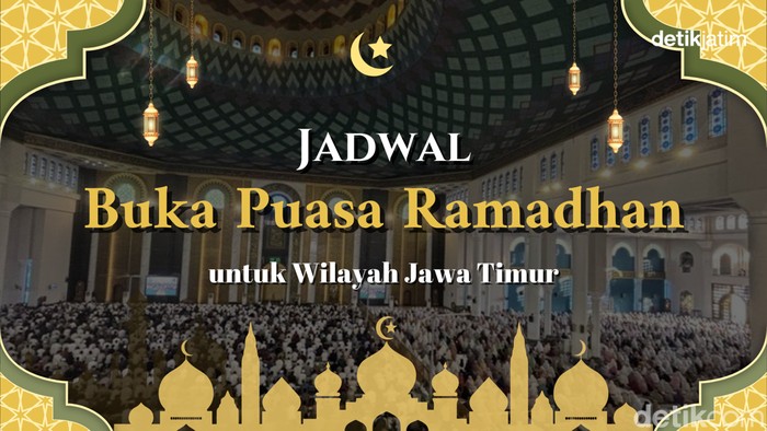 Jadwal buka puasa Ramadhan 1447 Hijriah untuk wilayah Jawa Timur.