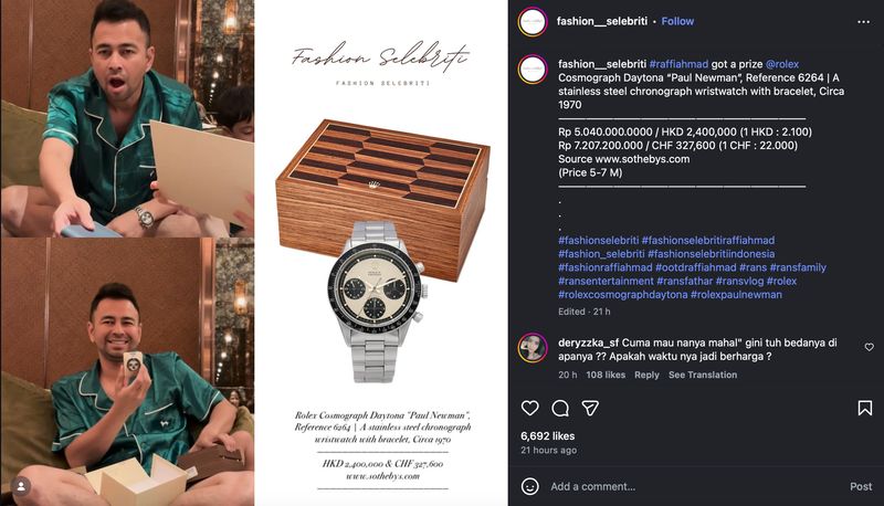 Kado ulang tahun Raffi Ahmad dan Nagita Slavina