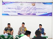 Silaturahmi ke PW Muhammadiyah, Kapolda Sumsel Sampaikan Layanan 110