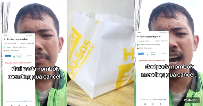 Pelanggan Ogah Bayar Tas Belanja HokBen, Ojol Ini Pilih Batalkan Order