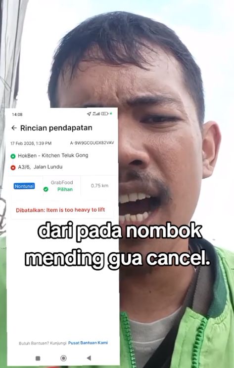 Pelanggan Ogah Bayar Tas Belanja HokBen, Ojol Ini Pilih Batalkan Order