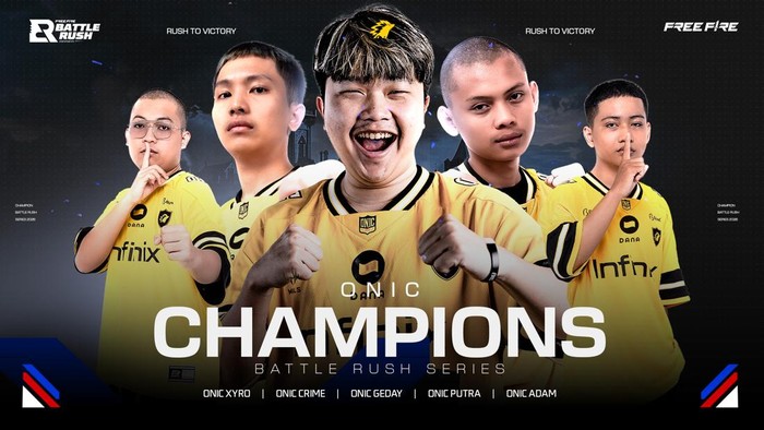 Kompetisi esports Free Fire Battle Rush Series (FFBRS) 2026 telah berakhir pada 15 Februari lalu. Tim yang berhasil menjuarai turnamen ini, yakni Onic.