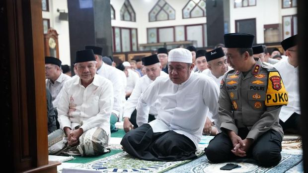Polda Sumatera Selatan (Sumsel) menggelar Pengajian Ramadhan 1447 H/2026 M bersama Forum Koordinasi Pimpinan Daerah (Forkopimda) Provinsi Sumatera Selatan (dok.istimewa)
