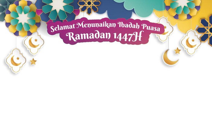 Ilustrasi twibbon selamat menunaikan ibadah puasa Ramadan 1447 H/2026 M.