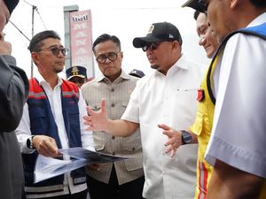 Andre Rosiade-Dony Oskaria-Bobby R Tinjau Proyek Flyover Padang Luar