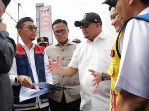 Andre Rosiade-Dony Oskaria-Bobby R Tinjau Proyek Flyover Padang Luar