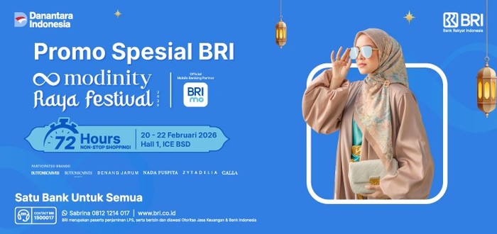 Ada Promo BRI, Belanja Lebih Hemat di Modinity Raya Festival 2026