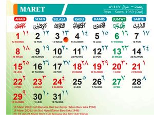Simak! Hari Libur Maret 2026 untuk Siswa, ASN, dan Pegawai Swasta