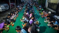 Program ini digelar selama Ramadan 1447 Hijriah sebagai wujud kepedulian sosial warga. Foto: ANTARA FOTO/Putra M. Akbar